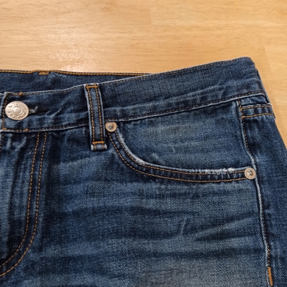 Rag And Bone Women's Cut off Denim *high-rise* Jean Shorts Blue In Cat Skills 26 - Picture 7 of 16